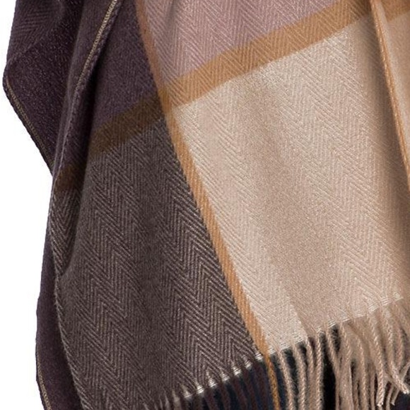 ♨️RESTOCKED ROSE PLAID Wrap Pashmina Poncho BNWT - Picture 3 of 8